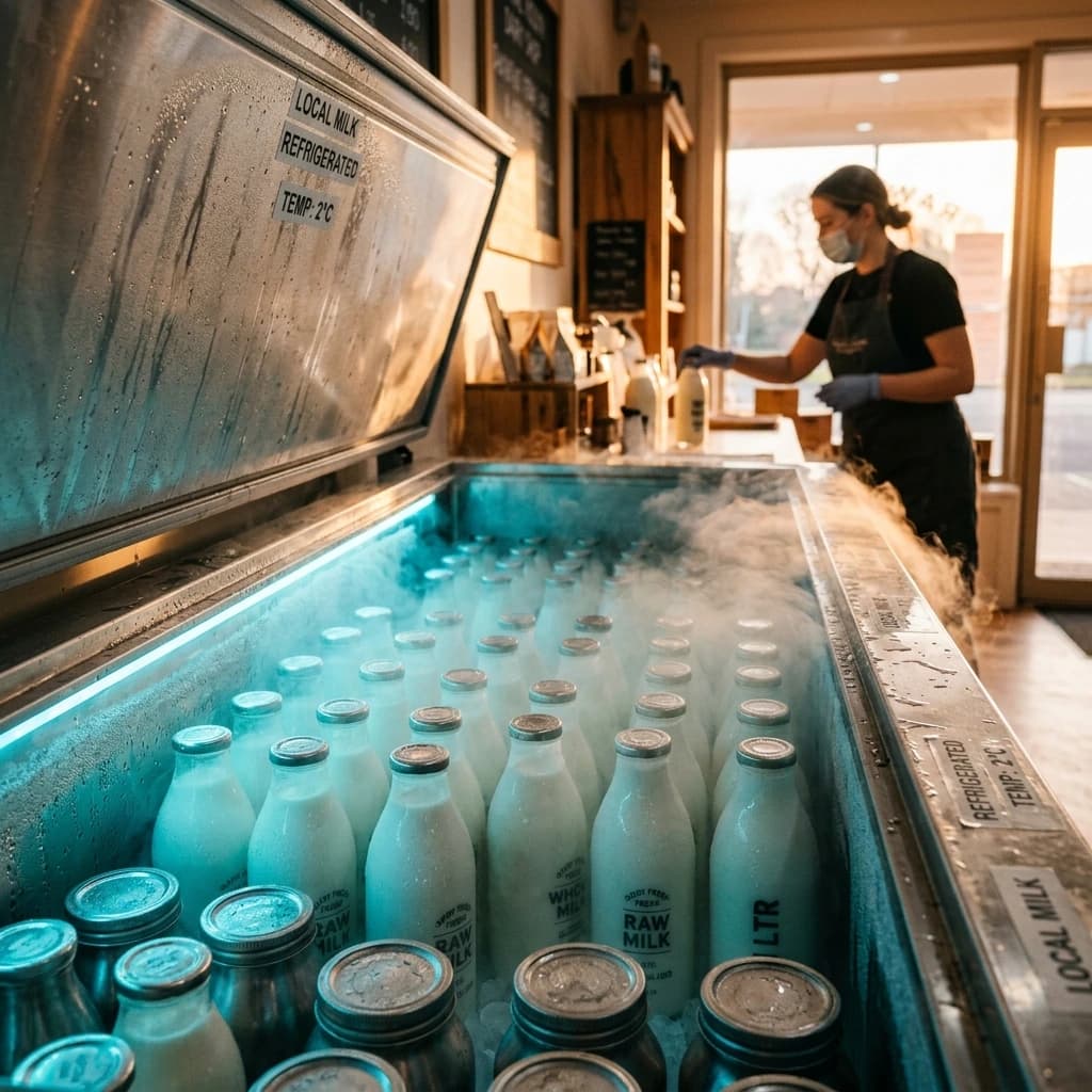 Local Delhi neighborhood store atmosphere